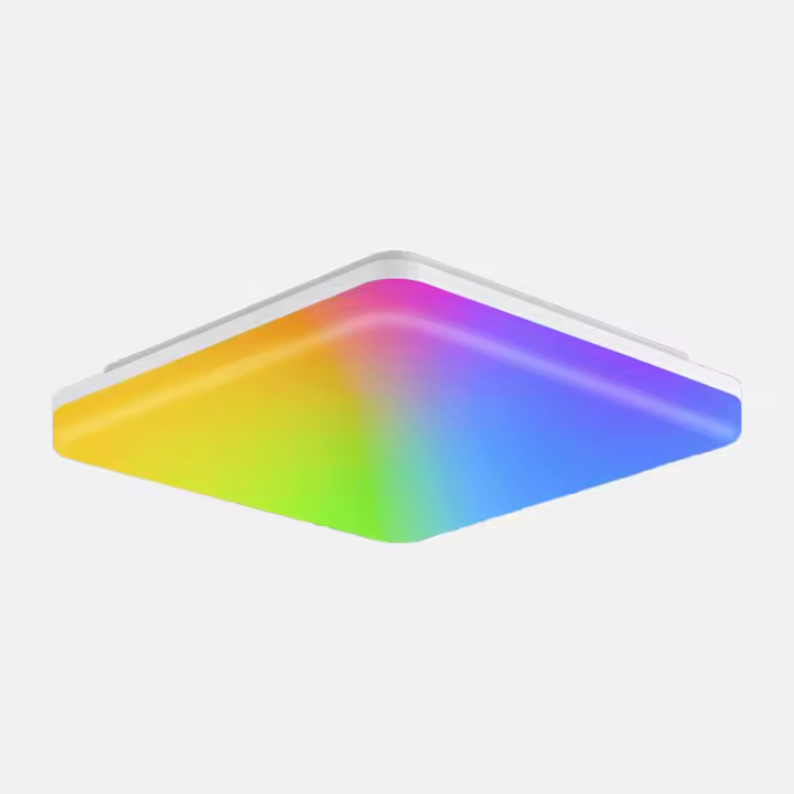 Plafón de Techo 22cm RGB+W, Smart LED Lámpara de techo Regulable 15W, 1500LM WiFi Plafón LED, Temperatura de Color y Brillo Ajustable 3000K-6500K, Compatible con Alexa & Google Home, IP54, para Salón, Dormitorio, Baño, Salón - 1