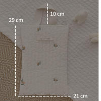 Bolso De Diaper Para Mamá Con Organizador De Bolsas Pequeño Estilo Cuadros Cierre De Cremallera Material De Tela Accesorios Para Bebés Estilo OIMG - details 0