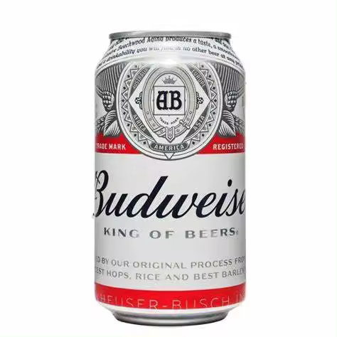 Budweiser - PACK de 12 Cervezas American Lager Doble Fermentación 4.8% ABV - 1