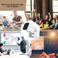 Proyector Mini TD80W HD 1080P 4K Android Con WiFi 5G 3D Smart TV Portátil Para Cine En Casa Tecnología LED Resolución De 1920x1080dpi - details 18