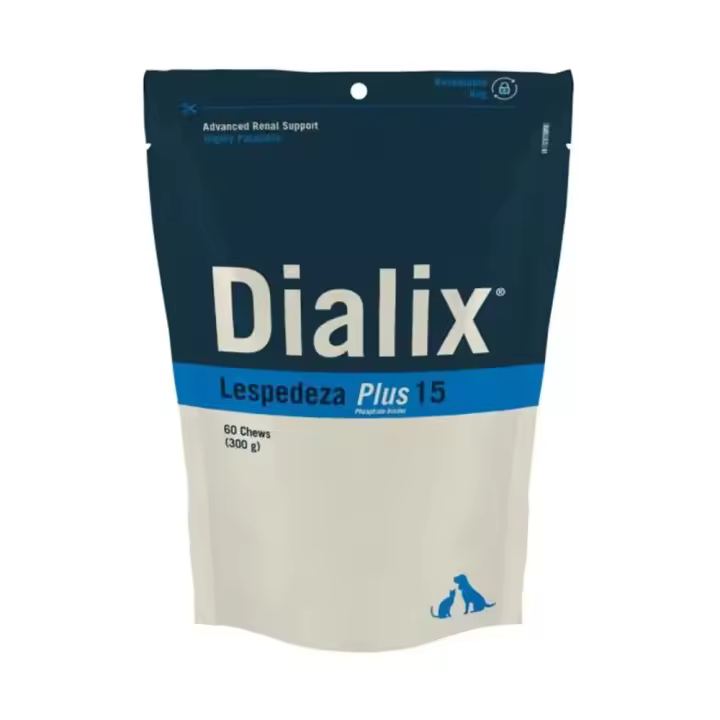 DIALIX® Lespedeza Plus 15 60 chews Vetnova suplemento de ayuda a la función renal - 1
