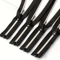 4pcs5#Tiras Reflectantes De Nylon Para Cremalleras Ropa Protectora Al Aire Libre Antiguo Silver Strip Cabeza Abierta Individual - details 1