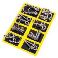 Set De 8 Puzzles De Metal Montessori IQ Juego Interactivo Para Cerebro Desafío Mental Educativo Juguete Para Niños Y Adultos - details 0