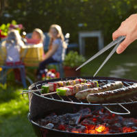 Pinzas De Barbacoa Versátiles Para Cocinar Camping Ti Metal Pan Removible Portátil Saludable Y Ambientalmente Friendly Palillos - details 0
