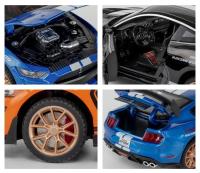 Ford Mustang Shelby GT500 1:32 Coche De Deportes De Aleación Modelo De Metal Con Sonido Y Luz Juguete De Colección Para Niños Regalo - details 8