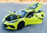 Maisto 1:24 Nueva 2020 Chevrolet Corvette Stingray Coupe Z51 Modelo De Coche De Aleación Decoración De Arte Y Colección Juguete Para Adultos - details 9
