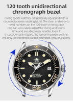 Reloj De Hombre De Lujo ADDIESDIVE Con Bisel Cerámico Luminoso Y Cristal De Zafiro 200m Diversión Automática AD2106 - details 8