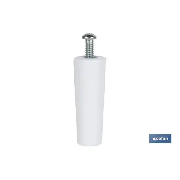 Tope Para Persiana TP 55 Blanco - Pack De 12 Unidades Con Tornillos Y Arandelas, 5,5x2,4x2,4 Cm, Poliestireno Resistente Con Tuerca Interior De Hierro