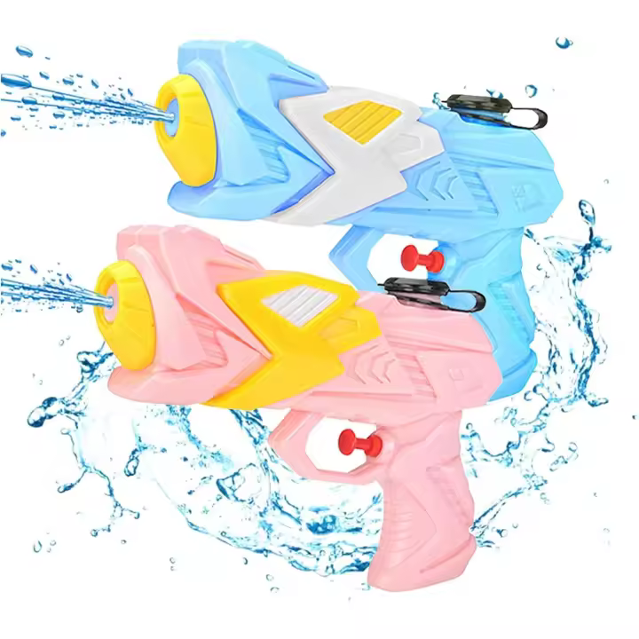 Juguetes de pistola de agua para niños, pistola de agua potente, pistola pequeña, juguetes de playa al aire libre, juguetes de agua para fiestas en la piscina, juego de 2 - 1
