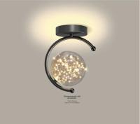 Lámpara De Techo LED Moderna En Forma De Balón De Vidrio Estrella Para Decoración De Habitaciones Estudio Dormitorio Iluminación Doméstica - details 5