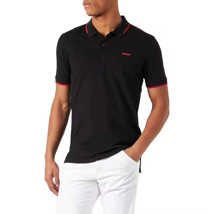HUGO BOSS  Polo Manga Corta Hombre  Color Negro 50467344-001.. - 1