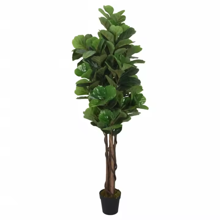 Higuera de Hojas de violín artificial 232 verde Hojas 180 cm - 1