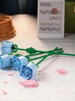 Regalo De Rosas Eterna Para Parejas Juguete De Bloques De Construcción Para Niñas Y Niños Material Plástico PP Empaquetado En Saco - details 5