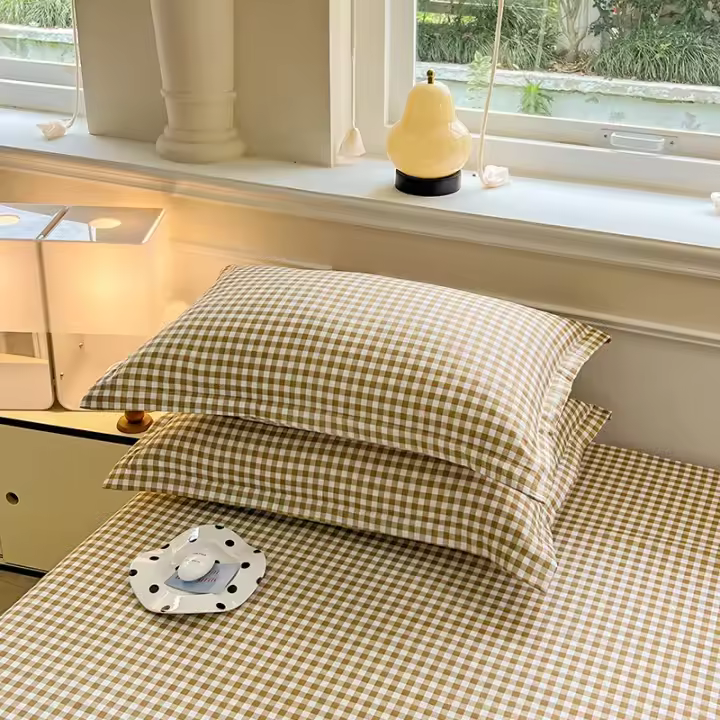 2 PCS Fundas Para Almohada Coloridas Y Estriadas Negro Estilo Nórdico Saco De Hombro Funda Para Almohada 100% Poliéster - 1