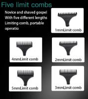 Nueva cortadora de cabello, cortadora de cabello con cabezal de aceite, cabezal de afeitado de 0 cabezales, cortadora de cabello calva (negra) - details 4