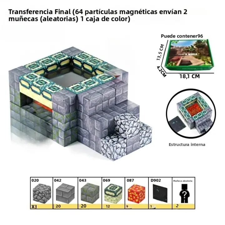 Kit De Construcción Magnética Creativa De Bloques De Construcción DIY Modelo Arquitectónico Del Mundo Juguete Técnico Para Niños Regalo Para Amigos - 1