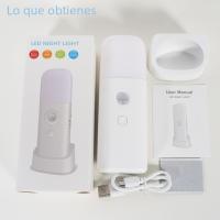 Lámpara Nocturna Sensor De Movimiento USB Recargable LED Dimmable Portátil Para Habitación De Niños Y Dormitorio Luz Nocturna Activada Por Movimiento - details 9