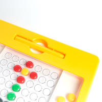 Tablero De Dibujo Magnético Para Niños Juguete Educativo Con Cuentas Magnéticas Coloridas Entrenamiento De Motricidad Finas Juego De Rompecabezas Para Educar a Niños Entre 3-6 Años - details 4