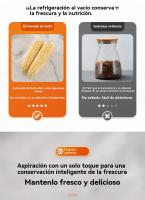【🏰Corpus Christi】Selladora al Vacío Eléctrica 220V ⚡ |  Automática + Manual 🛠️ | Conserva Alimentos 5x Más 🕑 | Compacta (37x7x4.5cm) 📦 | ABS Resistente | Ideal para Carnes, Pescado, Frutas 🥩🐟🍓 (Negro) - details 5