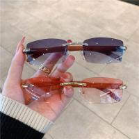 Gafas De Sol Rectangulares Punk Para Hombres Y Mujeres Estilo Trendy Sin Marco Protección UV400 Conducción Gafas De Moda Sin Marco Gradiente - details 3
