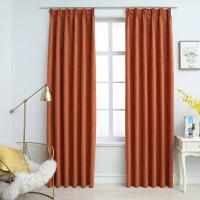 vidaXL Cortinas Opacas con Ganchos 2 Piezas 140x245 cm Crudo Casa Hogar Color Blanco crudo,  Taupé,  Antracita y mas - details 3