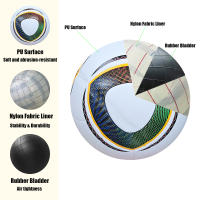 Bola De Fútbol Para Hombres De Alta Calidad Tamaño 5 PU Deportes Al Aire Libre Entrenamiento Bola Profesional Para Equipo De Fútbol Para Niños Y Adultos - details 4