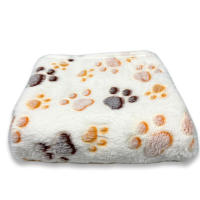 Manta para perros y gatos, lavable y esponjosa, paquete de 3, suave y cálida manta de forro polar para mascotas pequeñas, medianas y grandes, manta para mascotas, colchoneta para dormir para sofá cama, estampado de huellas, 60 x 40 cm - details 2