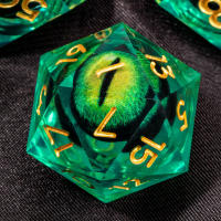 Juego De Dados DND Líquido Núcleo D&D Resina Fronteriza Para Juego De Rol RPG D20 D12 D10 D8 D6 D4 Borde Fino Dados De Dragón Y Sótano - details 0