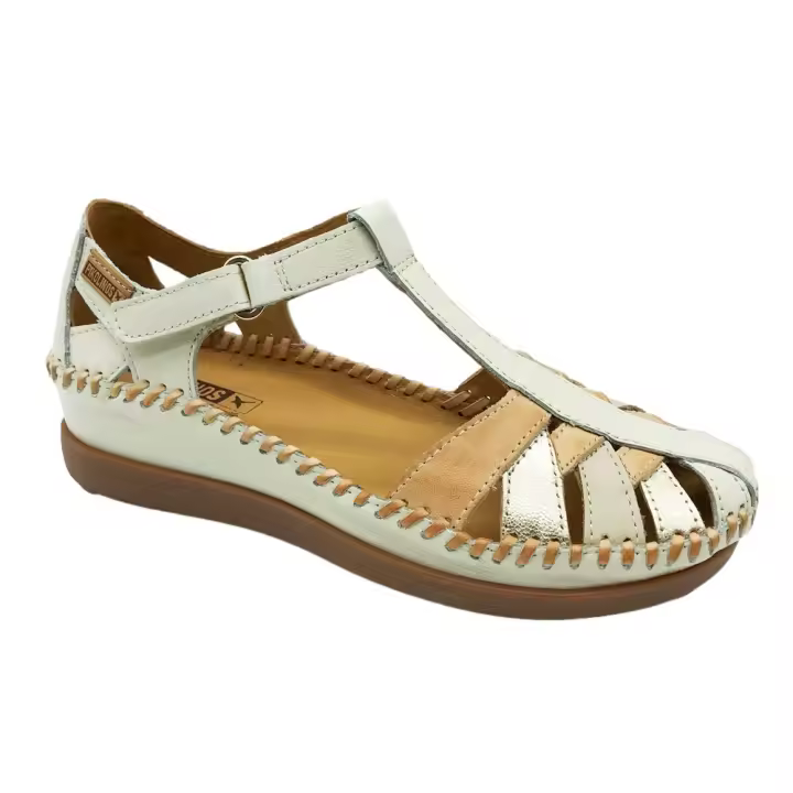 Pikolinos Sandalias Cerradas Mujer Azul Metalizado - 1