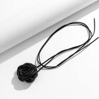 Collar Gargantilla Elegante Con Gran Flor Para Mujer Moda 2023 Cadena Larga De Nudo Joyería En Collar De Cuello - details 12