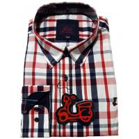 [LIQUIDACION] RIDEBIKE Hombre camisa Ajuste Semientallado Logo bordado Moda Casual Informal Reg 1504 - details 1
