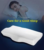 Almohada De Memoria Para Cuello Ortopédica Forma De Mariposa Protección Del Cuello Rebound Lento Almohada Saludable Para El Cervical - details 0