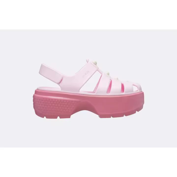 CROCS Sandalia cangrejera Stomp Fisherman en color rosa - 1