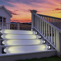 Lámpara Solar LED De Escalera Exterior Impermeable Para Decoración De Balcones Patio Puerta Frontal Y Valla Iluminación De Camino Moderna ABS IP65 - details 13