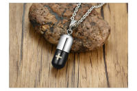 Collar De Hueso Vnox Para Hombres Y Mujeres Con Engrado De Cruz Urnita De Cremación Portador De Perfume Vial De Ashes Joyería Memorial Clásica Tendencia - details 7