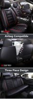 Funda De Asiento De Coche Universal Para Volkswagen Polo Sedán Touran Touareg Passat B8 Jetta Golf 5 67 T5 Caddy Amarok Scirocco T-Roc Cuero Artificial Protección Hidrofóbica Adecuado Para Todas Las Estaciones - details 0