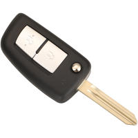 Carcasa De Llave Remota Para Coche Jingyuqin Para Nissan Juke F15 F16 2010-2018 Micra Pulsar X-Trail Qashqai 2/2+1/3 Botones Entrada Fob Material ABS+Metal - details 2