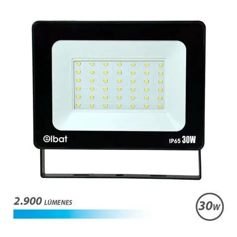 Foco LED Elbat de 30W - Luz Fría - Vida útil 30.000 - 50.000 Horas - 1