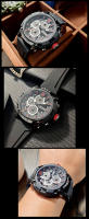 Reloj Deportivo MEGIR Para Hombres En Color Naranja Resistente Al Agua Con Cuarzo Luminoso Cronógrafo De Correa De Silicona Estilo Fashion - details 12