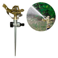 Aspersor de Jardín de impo, aspersor de césped de Impacto Resesto de 360 Grados, rociador de Riego con Punta de metal para Regar plantas, Flores y verduras, aspersor oscasante - details 2