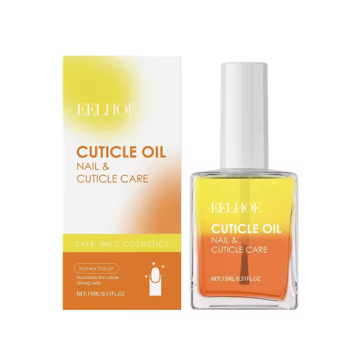 Aceite para cutículas de uñas doble: tratamiento hidratante y fortalecedor profundo con glicerina, miel y vitamina E para uñas suaves, saludables y resistentes a la rotura - 1