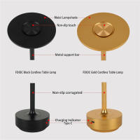 Lámpara De Escritorio LED Recargable Impermeable De Aleación De Aluminio Con Iluminación Para Barra Sala De Estar Lectura Camping Control De Brillo Por Toque Luz Metálica Para Estudio - details 5