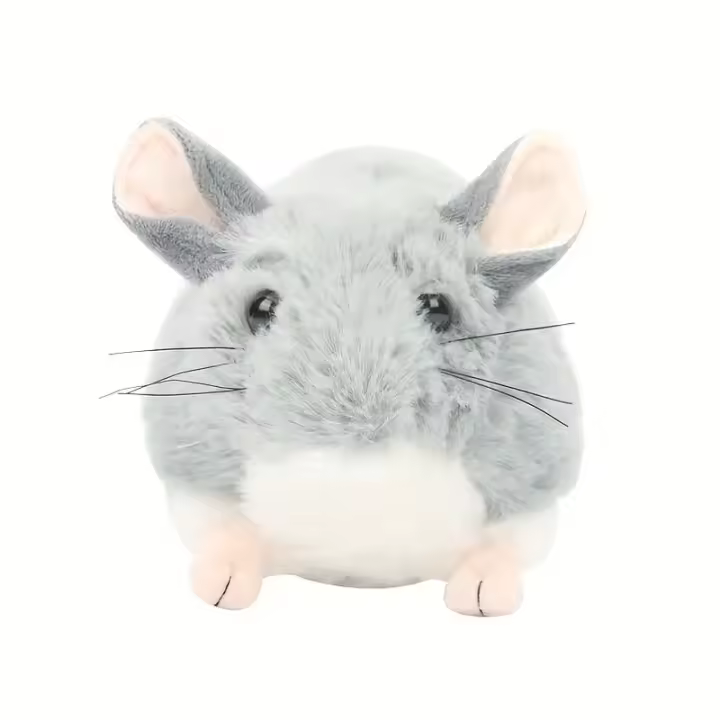 Muñeco De Peluche De Rata Simulación Suave Y Realista Juguete Divertido Para Decoración Del Hogar Y Regalos De Cumpleaños Para Niños - 1