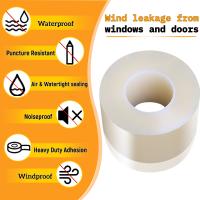 Cinta Adhesiva Self-Adhesive Para Puertas Y Ventanas Impermeable Y Antiviento Sin Pegamento Fijación Autolimpieza Para Sellado De Rallures - details 2