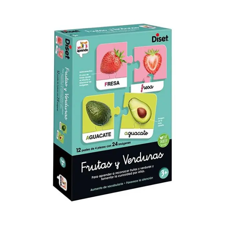 JUEGO EDUCATIVO FRUTAS Y VERDURAS DE DISET - 1