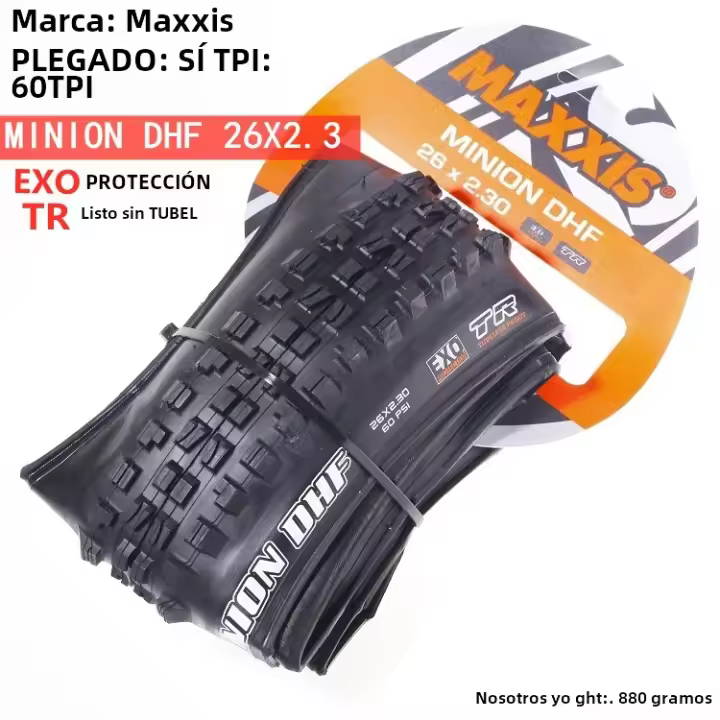 Pneumáticos De Bicicleta Maxxis Minion DHF M301Ru Plegables Para Downhill Resistencia Mayor Color Y Tamaño Variados Para Montaña - 1