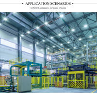 Luces de garaje de iluminación Industrial LED superbrillantes, 100W, 150W, 200W, luz de bahía alta, IP65, resistente al agua, para gimnasio, almacén, fábrica - details 4