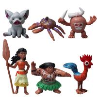 Set De Figuras De Acción Disney Moana 6/10pcs Con Demigod Maui Moana Waialiki Heihei Regalo De Cumpleaños Para Niños Modelo De Película - details 1