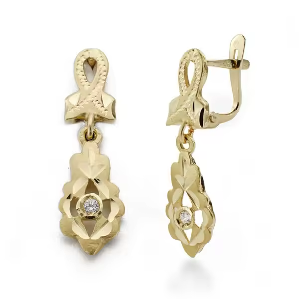 FALOMIR - Pendientes de oro 18k Niña PM-18063 - se entrega con estuche y marca de contraste oficial - 1