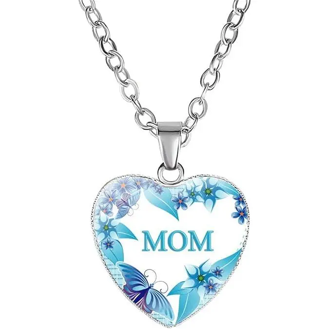 Mom carte Colgante para Mujer Encanto compromiso Cristal rhinestone collar Gift de la joyería - 1